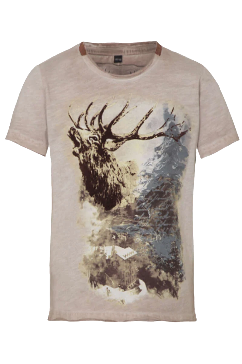 Kinder Trachtenshirt Hirschmotiv