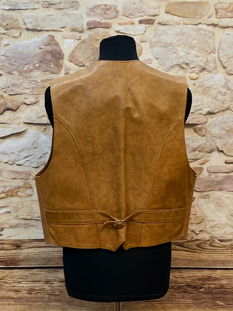 Lederweste - Westernstil - Vintage