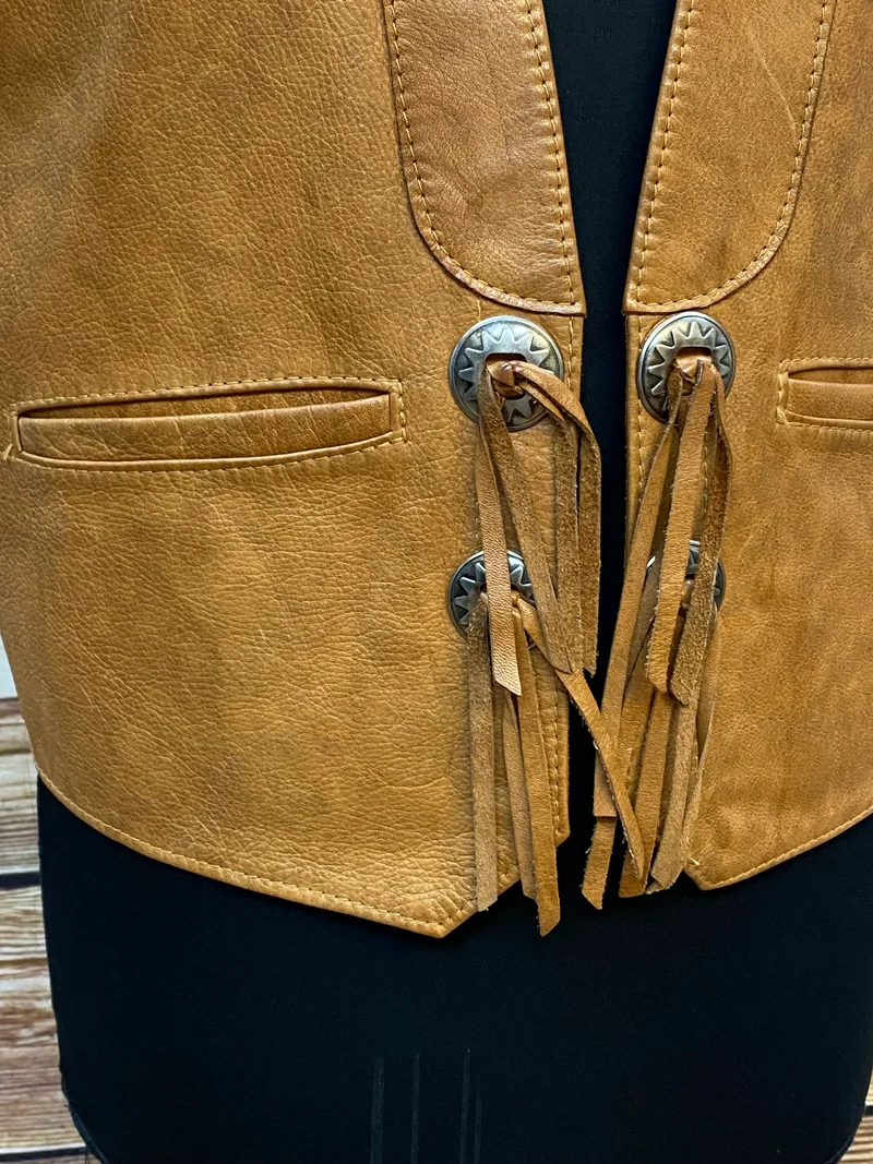 Lederweste - Westernstil - Vintage