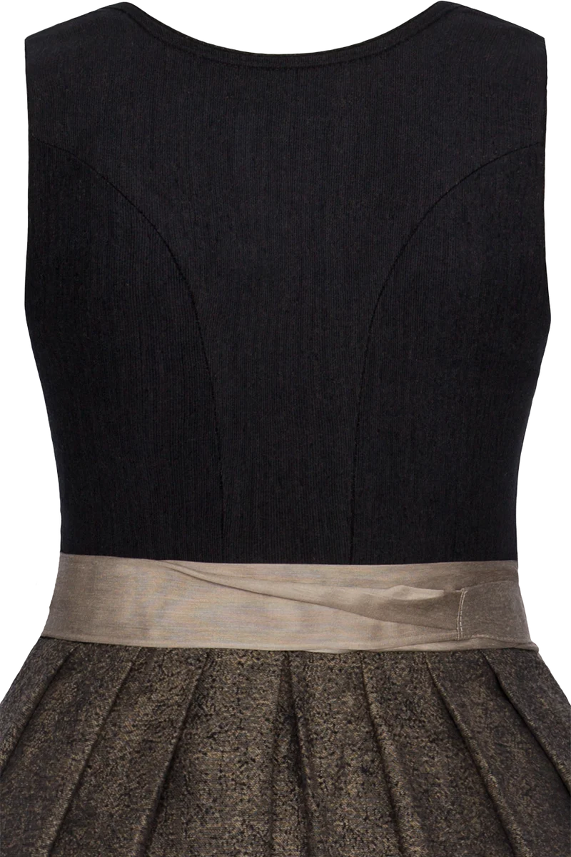 Midi-Dirndl mit Herzausschnitt und Leomuster