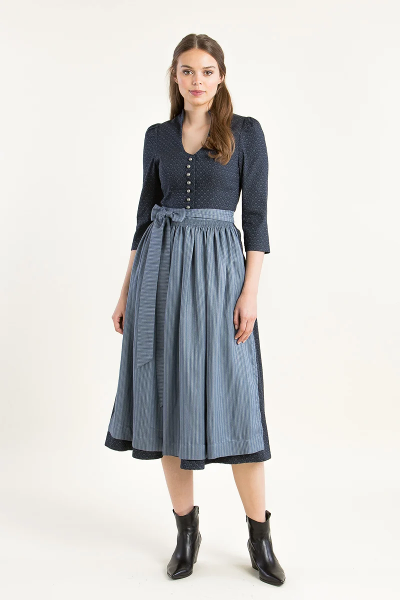 Hammerschmid Langarmdirndl Weitsee blau