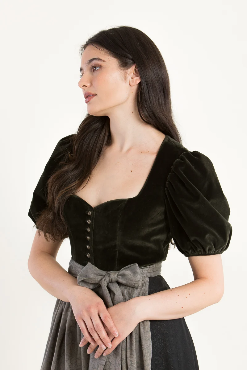 Gottseidank Ärmeldirndl Lina bronzegrün