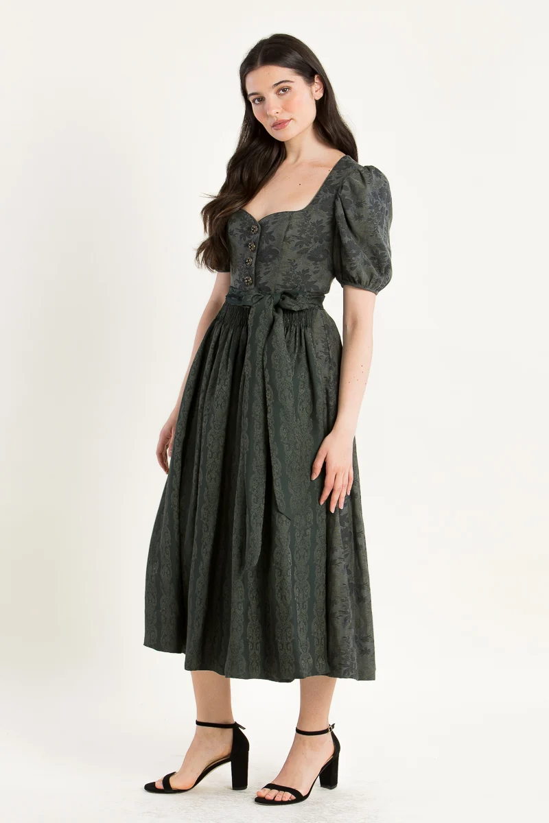 Gottseidank Ärmeldirndl Carolina flaschengrün