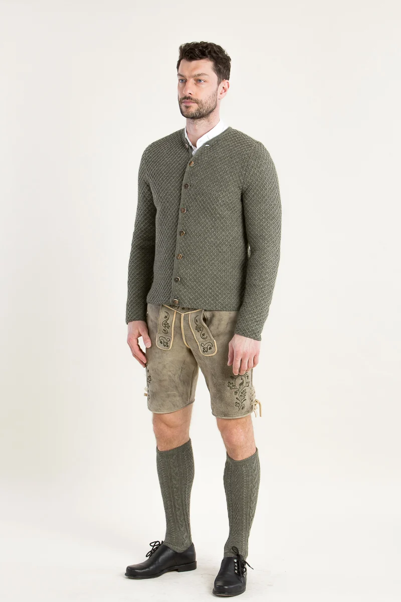 Gottseidank Strickjanker Xaver oliv