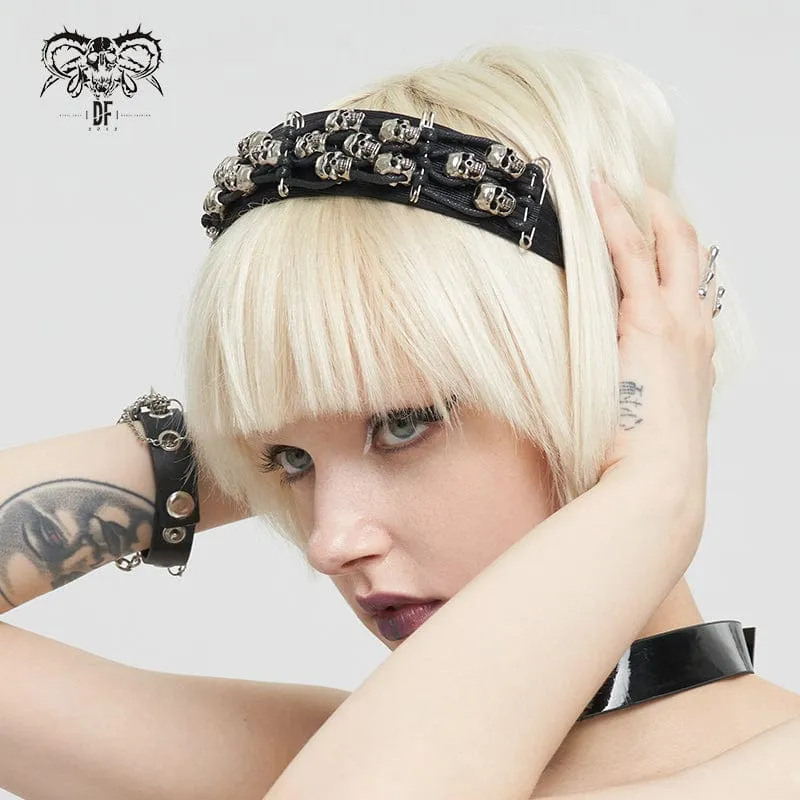 Gothic Skulls Haarband für Damen
