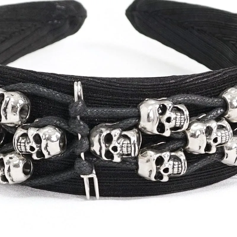 Gothic Skulls Haarband für Damen