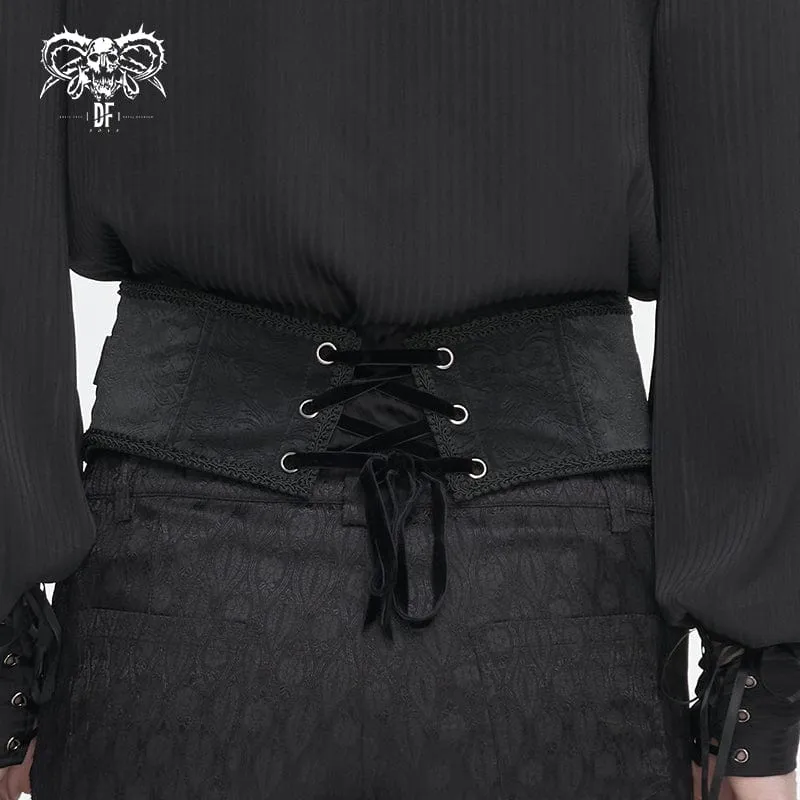 Unregelmäßiger Gothic-Gürtel mit mehreren Ketten und Reißverschluss für Herren
