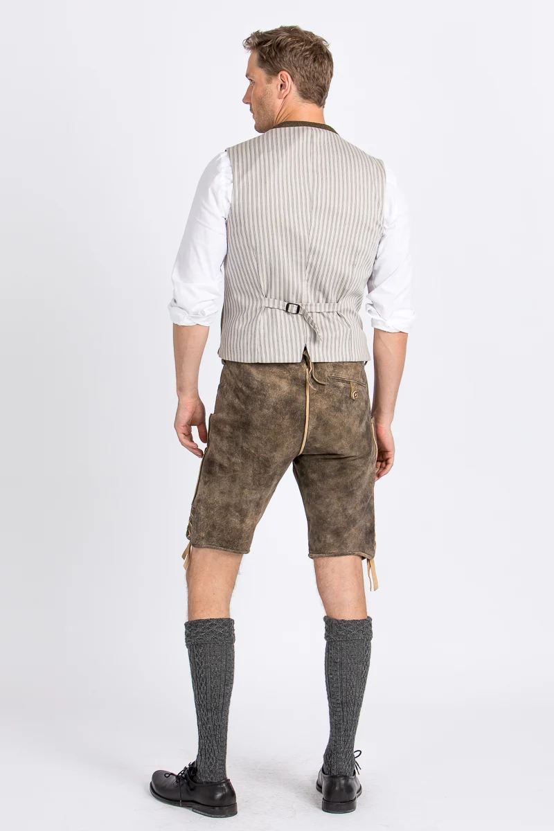 Kurze Beckert Lederhose Moses tabacco