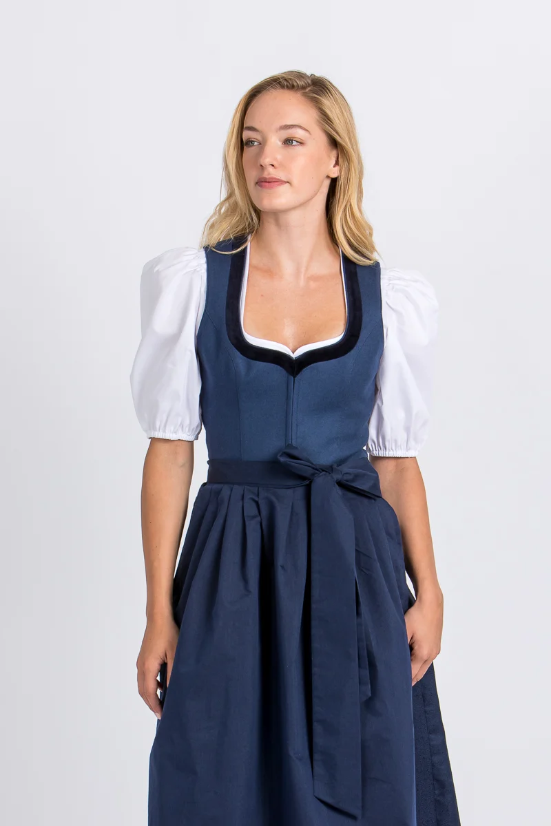Heimatglück Dirndl Ariana blau