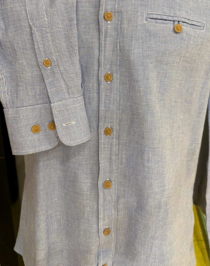 Trachtenhemd G'weih & Silk Eibsee blau