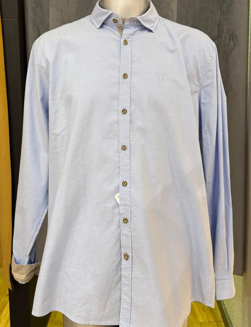 Trachtenhemd Pure hellblau Modern Fit