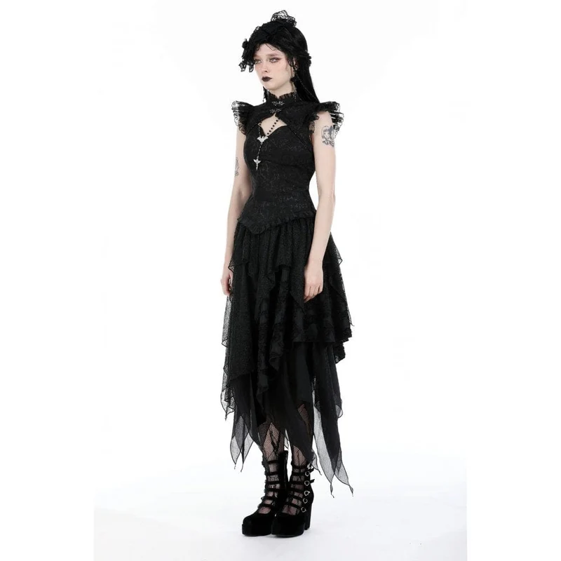 Unregelmäßiger Lagenrock im Punk-Stil für Damen
