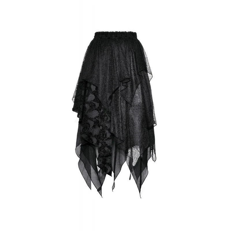 Unregelmäßiger Lagenrock im Punk-Stil für Damen
