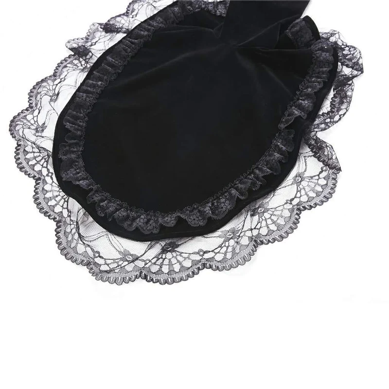 Damen Rosette Velour Goth Cape