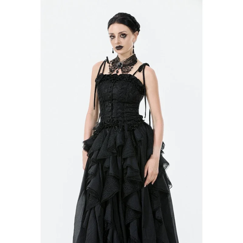 Gothic-Halsband mit Schmetterlingsspitze für Damen