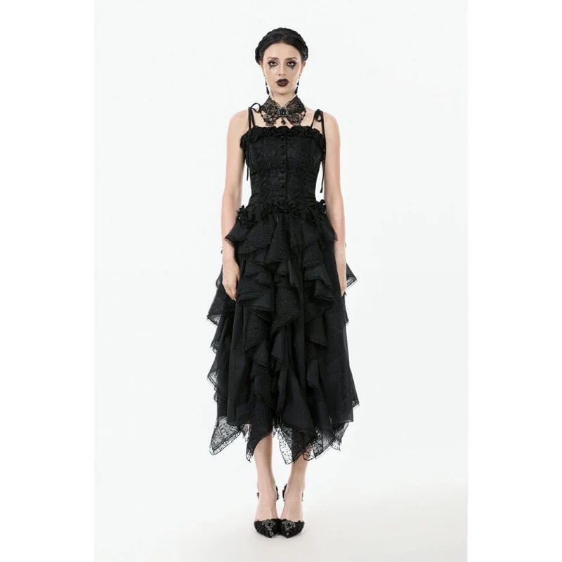 Gothic-Halsband mit Schmetterlingsspitze für Damen