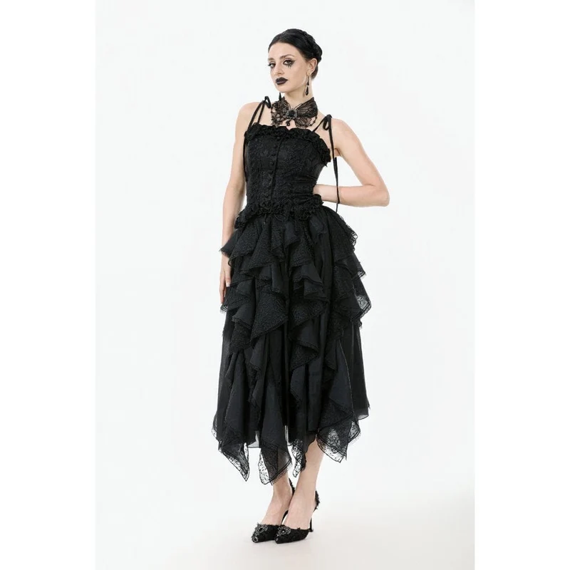 Gothic-Halsband mit Schmetterlingsspitze für Damen