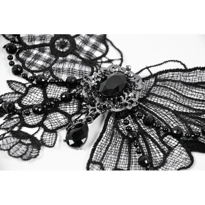 Gothic-Halsband mit Schmetterlingsspitze für Damen