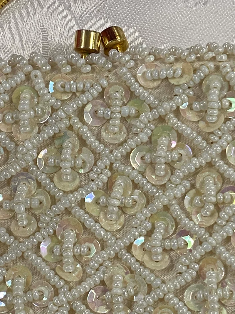 Vintage Abendtasche Perlen und Pailletten