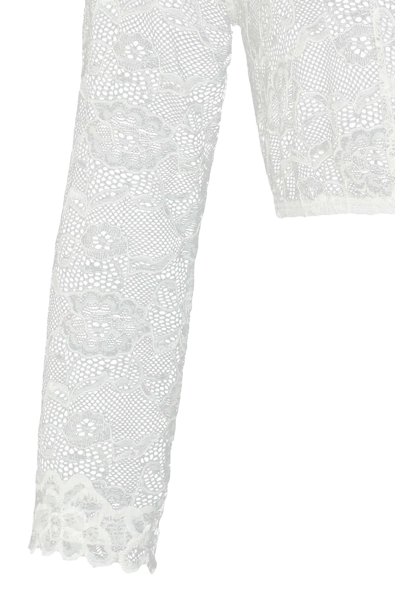 Spitzen-Dirndlbluse 3/4-Arm
