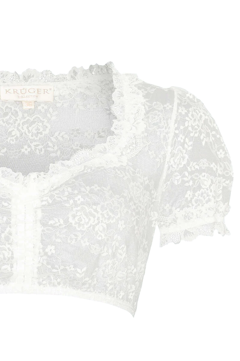 Damen Dirndl-Bluse transparent