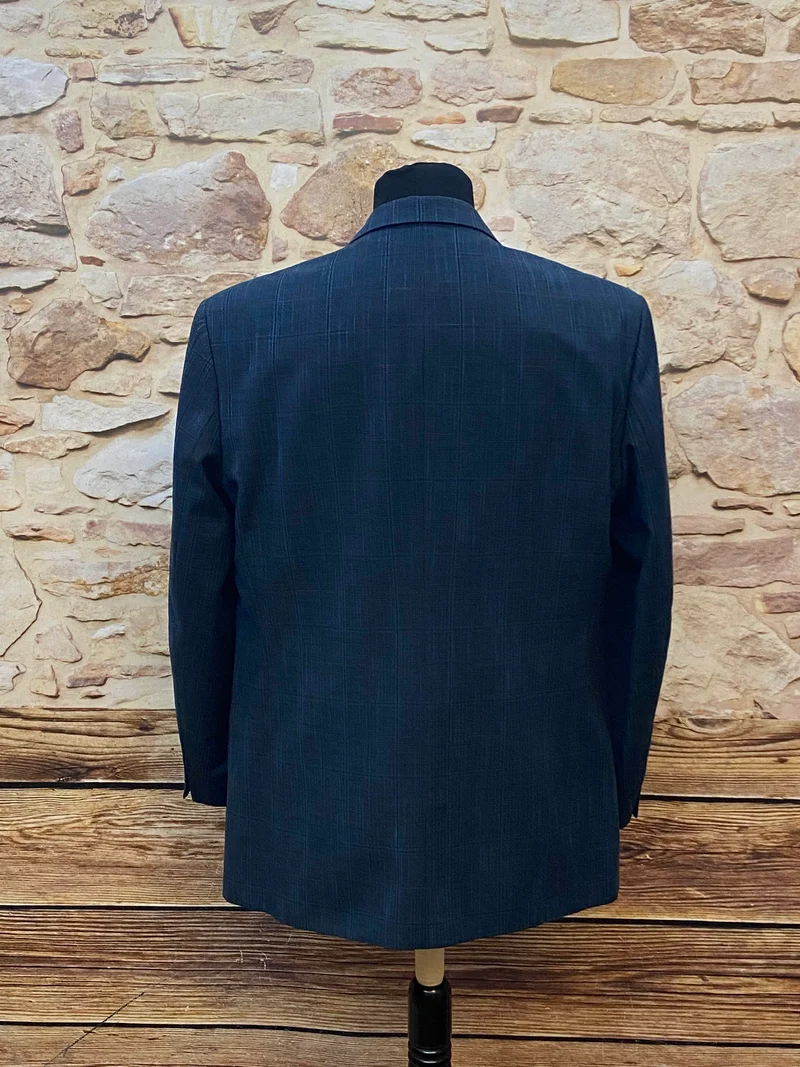 Elegantes Vintage Sakko in Blau, Größe 48