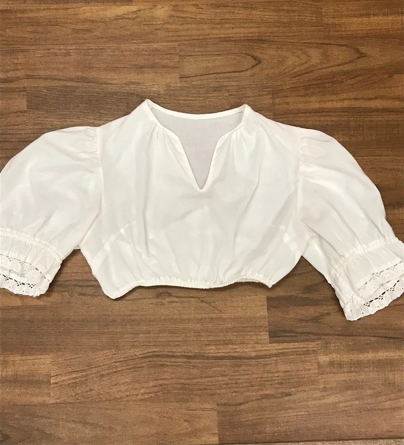 Vintage Dirndlbluse weiß - Gr.34