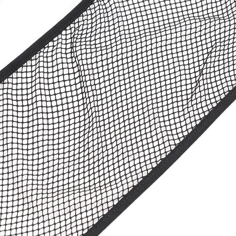 Punk-Tanktop mit unregelmäßigem Netzstoff für Damen