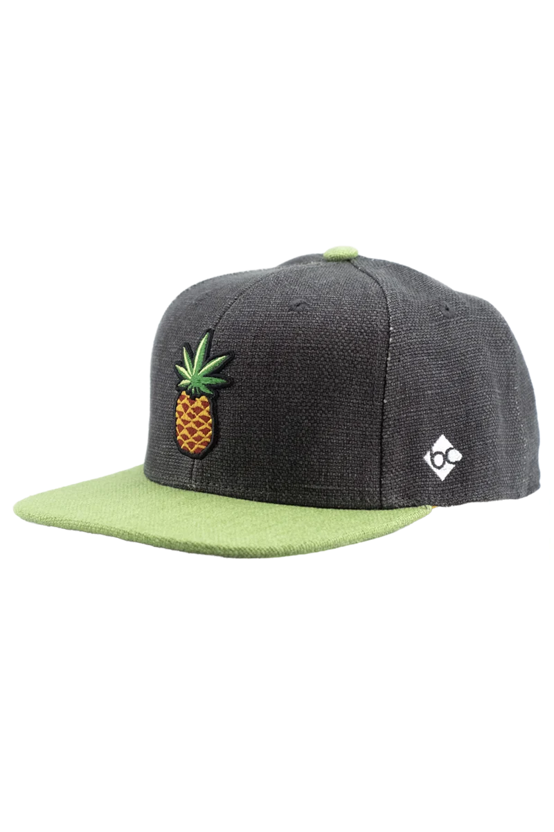 Snapback Cap Cananas aus Hanf