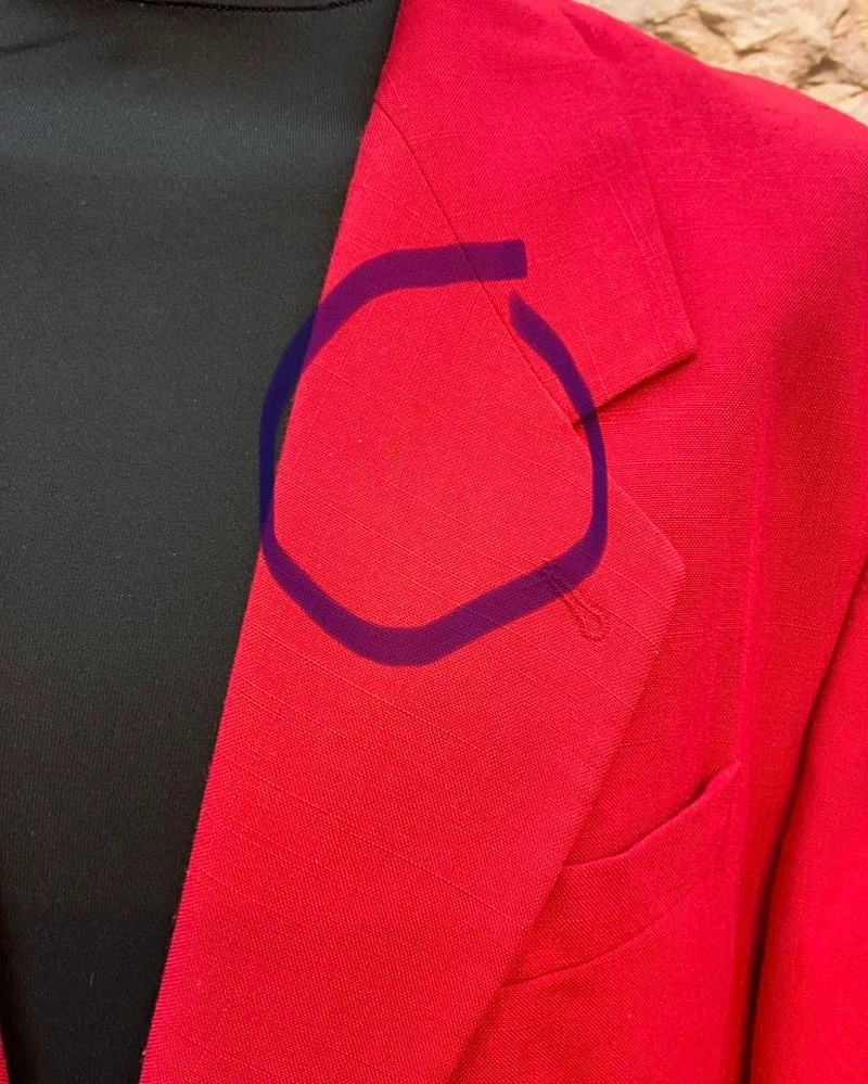 Vintage Sakko in Rot, Größe 58 – Jetzt im Sale
