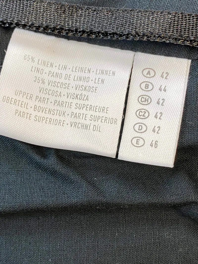 Landhauskleid mit Spitzen-Details – Größe 42