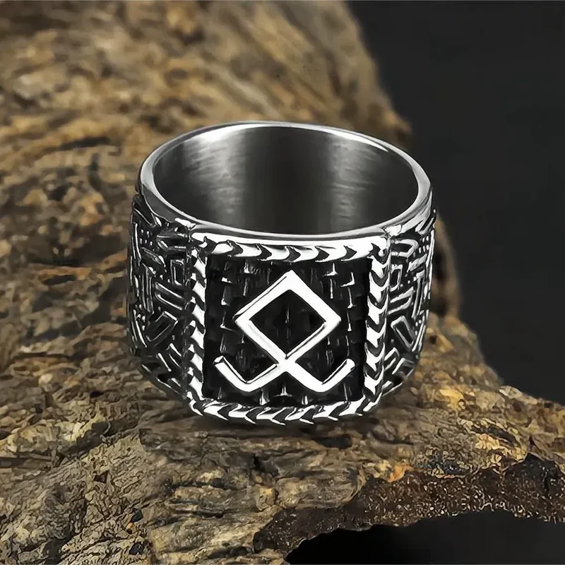 Punk-Ring für Herren mit Unendlichkeitssymbol