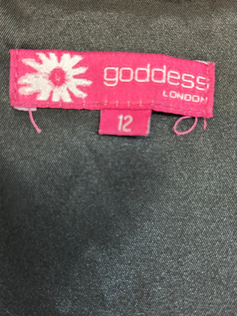 Cocktailkleid schwarz 50er Stil Goddess London Gr. 38