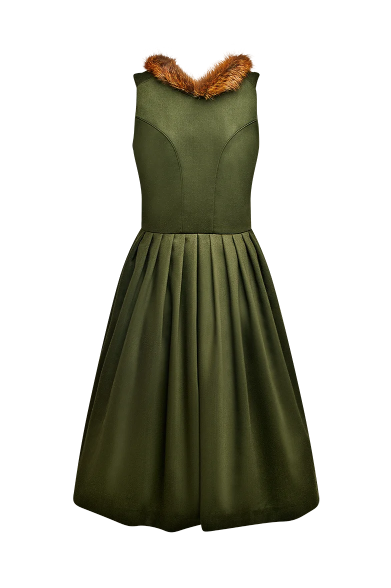 Jagd-Dirndl mit Rotfuchsband