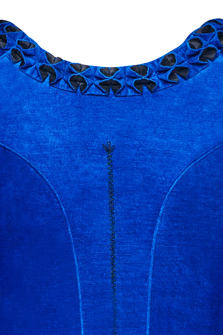 Leuchtender Blaudruck