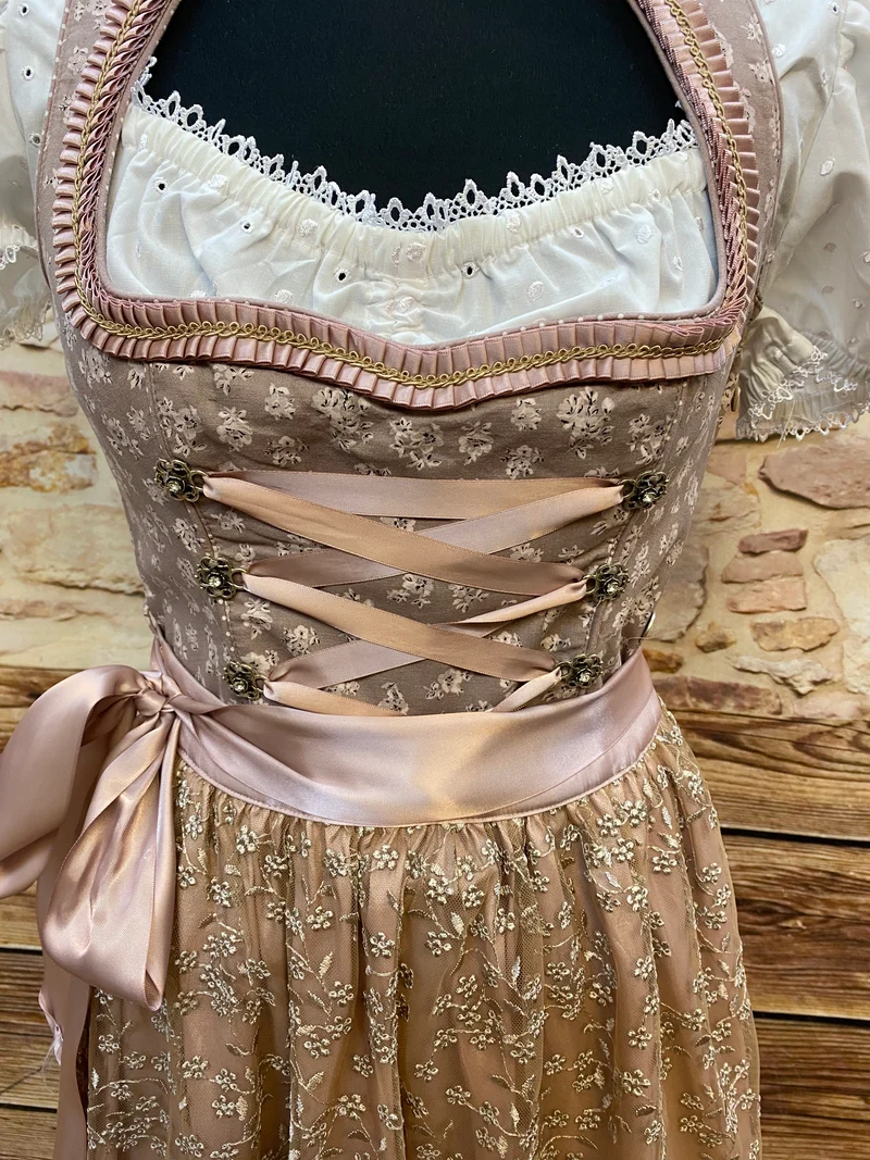 Dirndl, Bluse, Schürze – 3-teilig, Größe 36