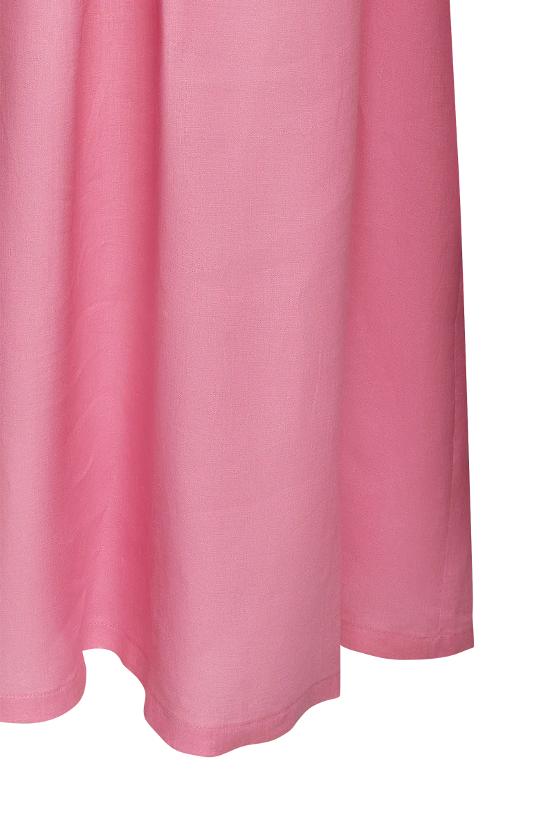 Leinenkleid mit Biesenfalten