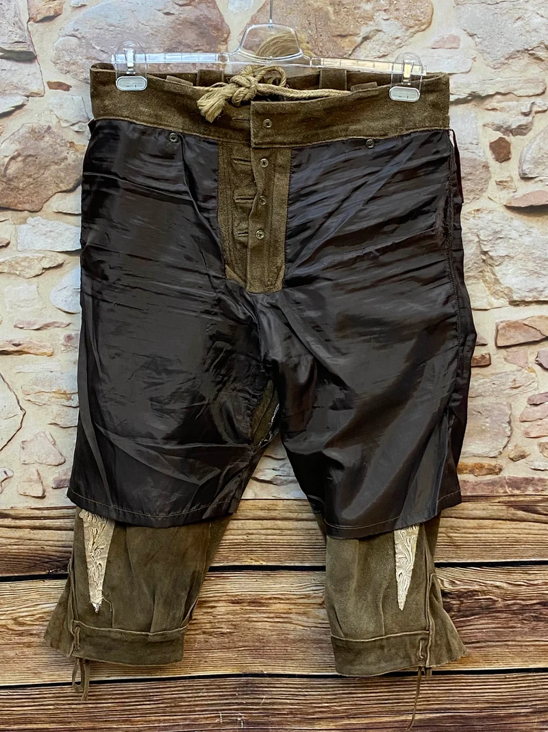 Vintage Alphorn Lederhose Gr. 50 braun