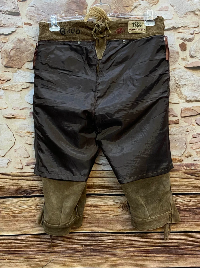 Vintage Alphorn Lederhose Gr. 50 braun