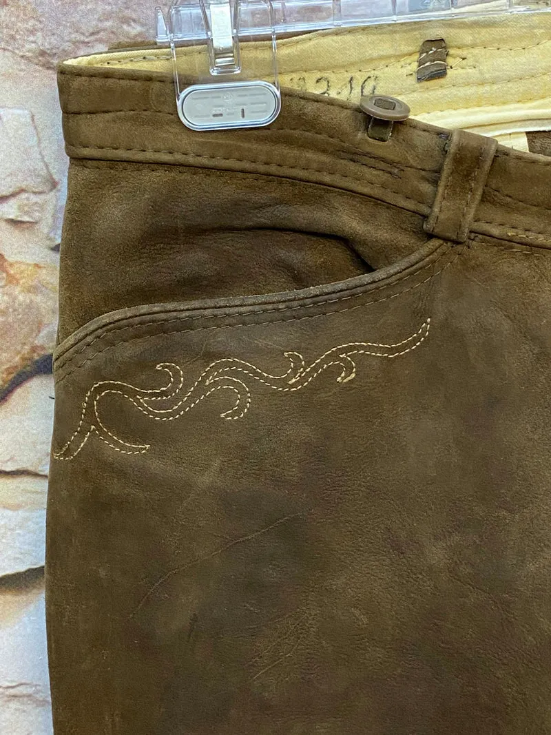 Vintage Beckert Lederhose Gr. 48 dunkelbraun