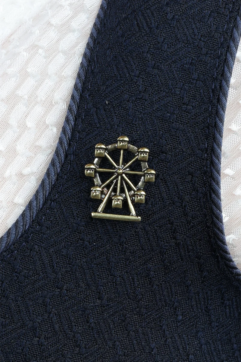 Pin Riesenrad - altgold