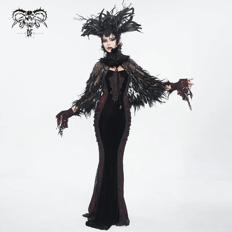 Unisex Gothic Federkragen
