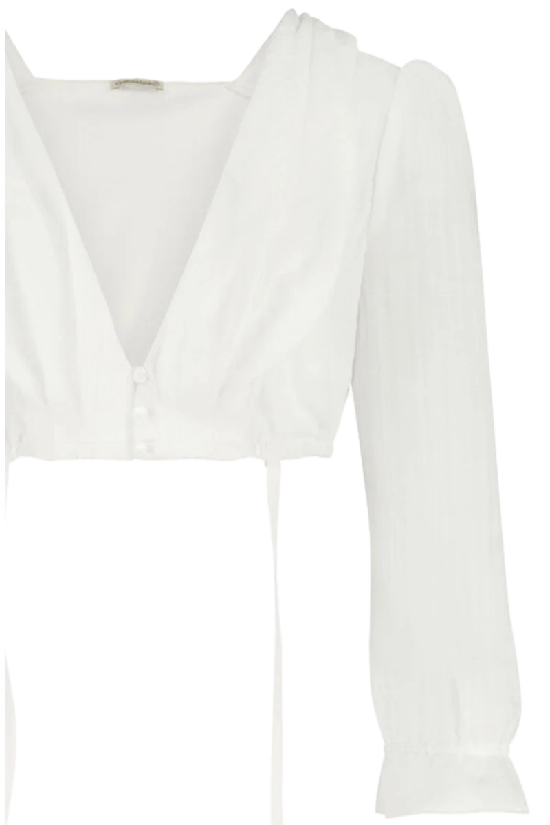 Dirndlbluse mit langen Ärmeln