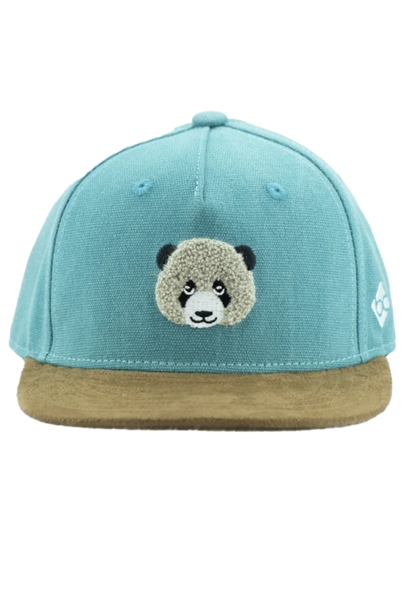 Kinder Snapback Cap Panda Teddy-Stick