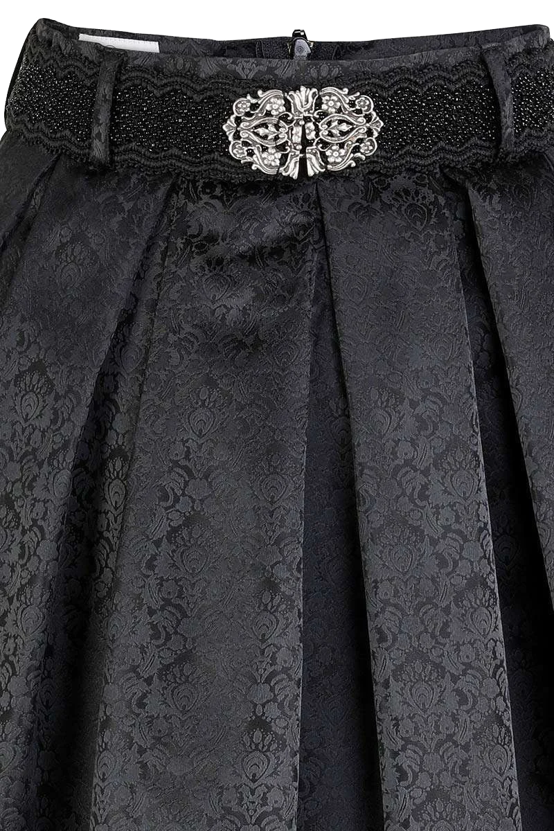 Trachtenrock mit Gürtel Paisley Muster
