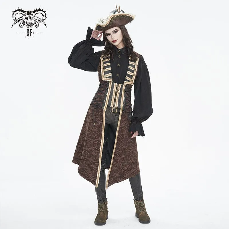 Damen-Steampunk-Hut mit gekräuselter Spitze und Splice-Feder