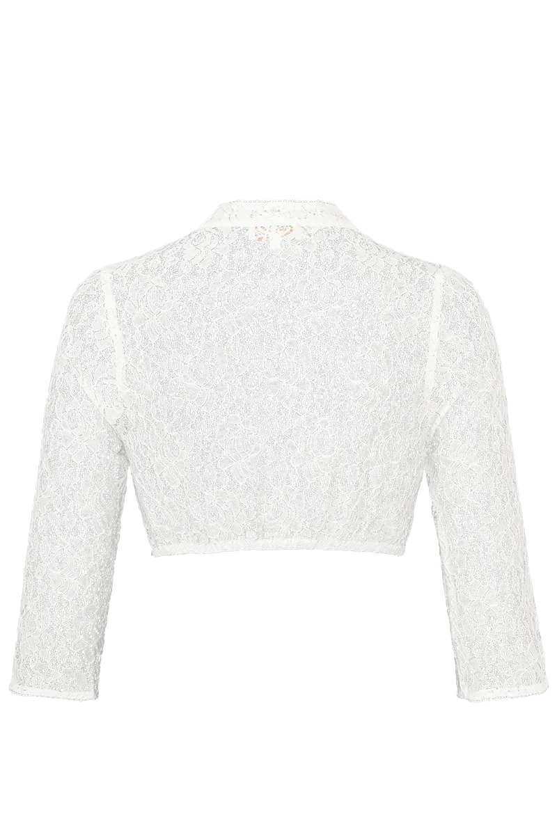 Dirndlbluse V-Ausschnitt 3/4 Arm