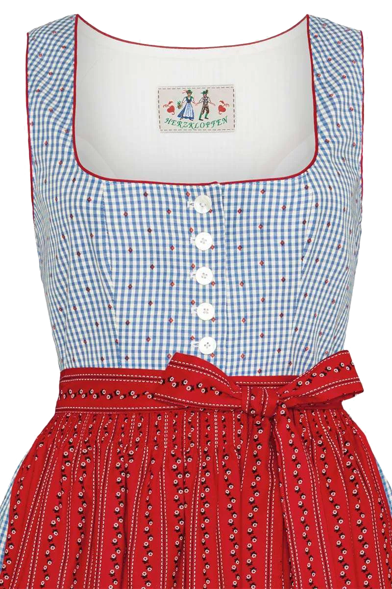 Wasch-Dirndl kariert