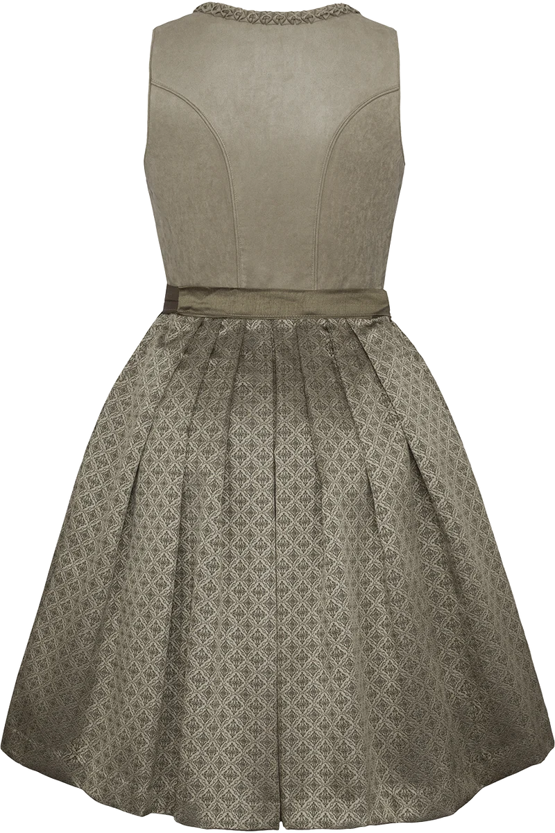 Mini-Samtdirndl mit Froschgroscherlrüschen