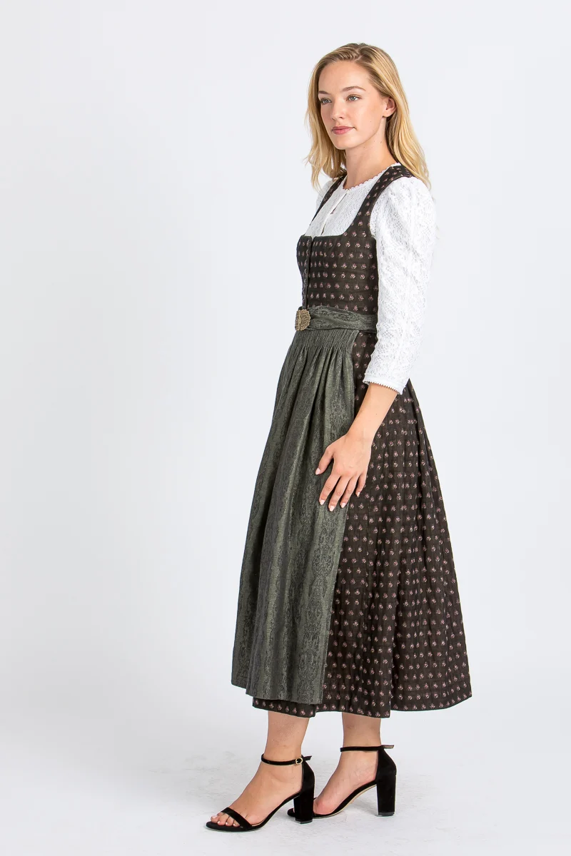Gottseidank Dirndl Monika schwarz/oliv